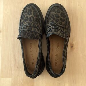 Rag and Bone leopard loafer size 7